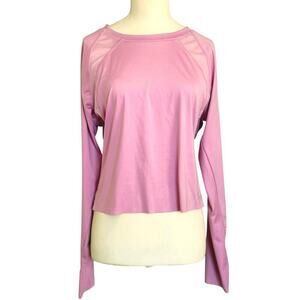 Hind Womens Running Top Light Pink Size M Thumbholes